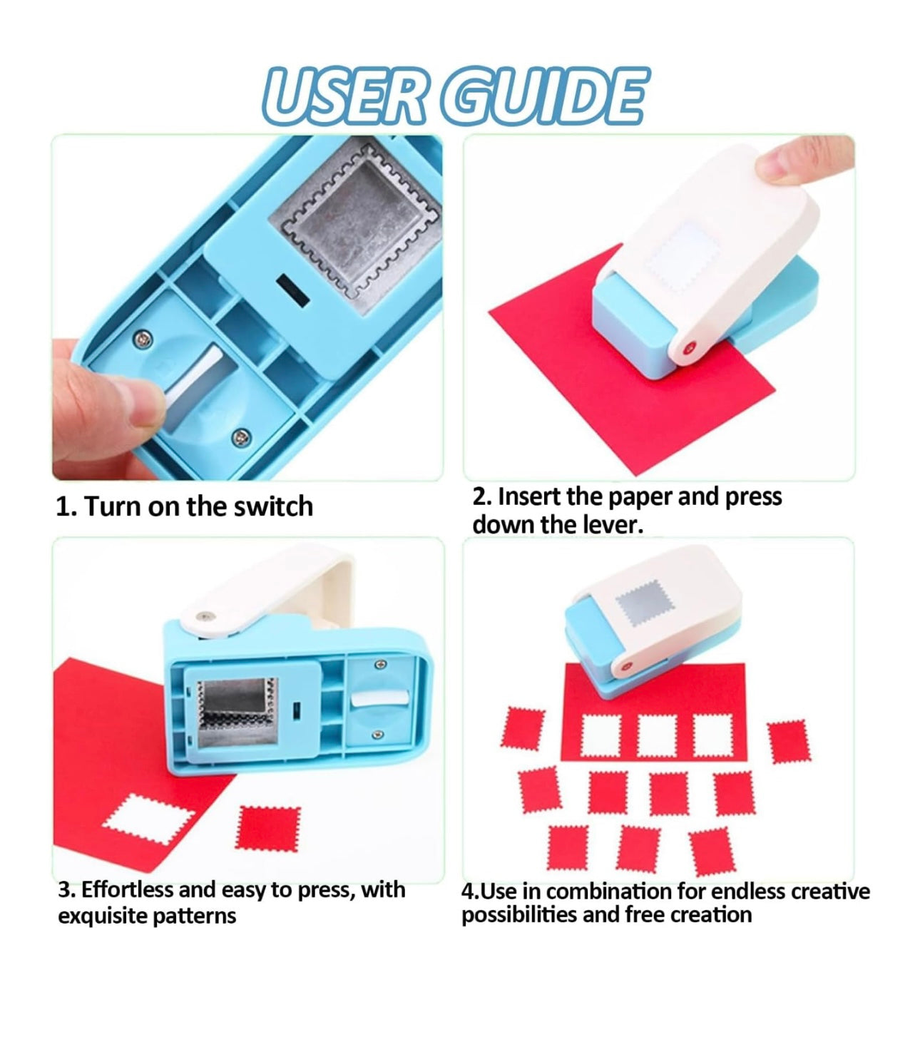 StampPunch paper punch tool for vintage postage stamp edges. Stamp Puncher viral tool
