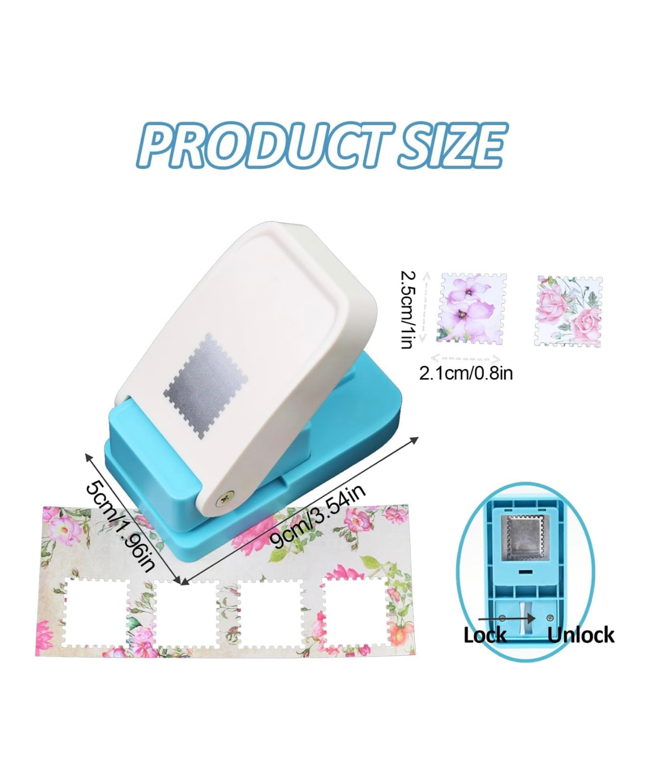 StampPunch paper punch tool for vintage postage stamp edges